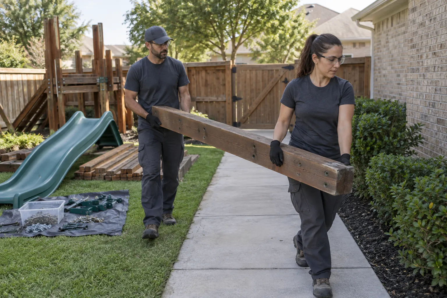 How to Measure a Playset Removal Path
